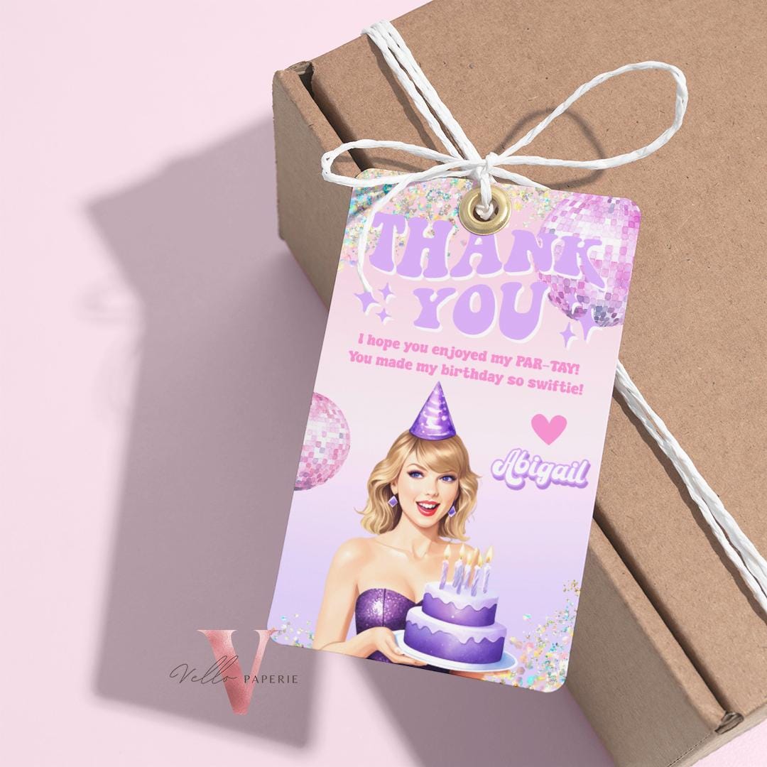 Edit Yourself Par-Tay Birthday Party Invitation | Editable Printable Purple Pink Sparkle TS Party Invite | It's Me Hi Swift Instant Download