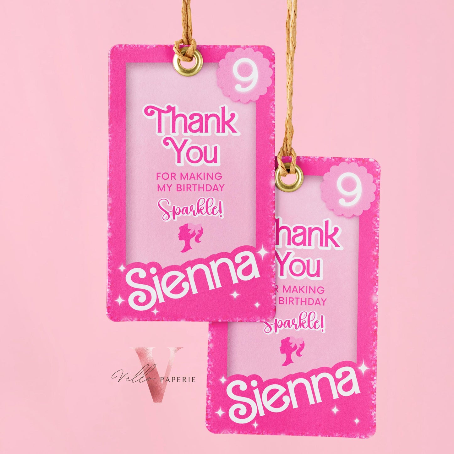 Selfie Pink Sparkle Fashion Doll Box Birthday Invitation, Editable Printable Photo Glam Pink Doll Party Invite Instant Template HPD01