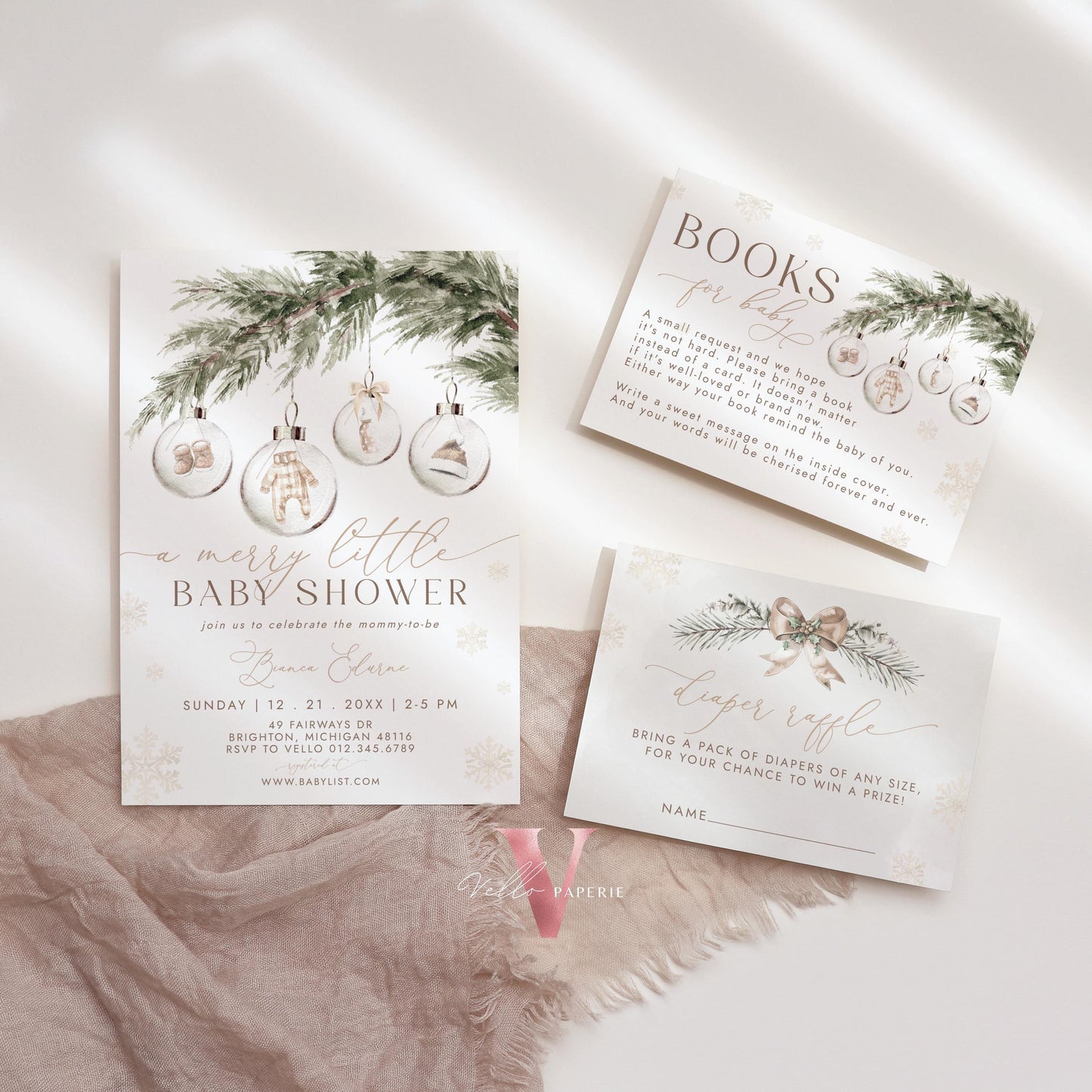 A Merry Little Baby Shower Welcome Sign | Winter Gender Neutral Baby Santa Party Decor Sign | Modern Boho Silver Christmas Glass CWBS01