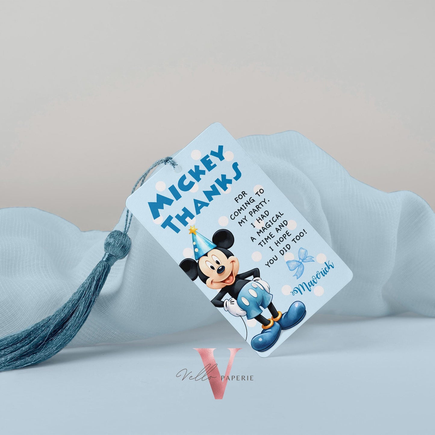 Self Editable Oh Twodles Mickey Mouse Birthday Invitation | Watercolor Blue Mickey Birthday Party Invite | Mickey Twodles Instant Download