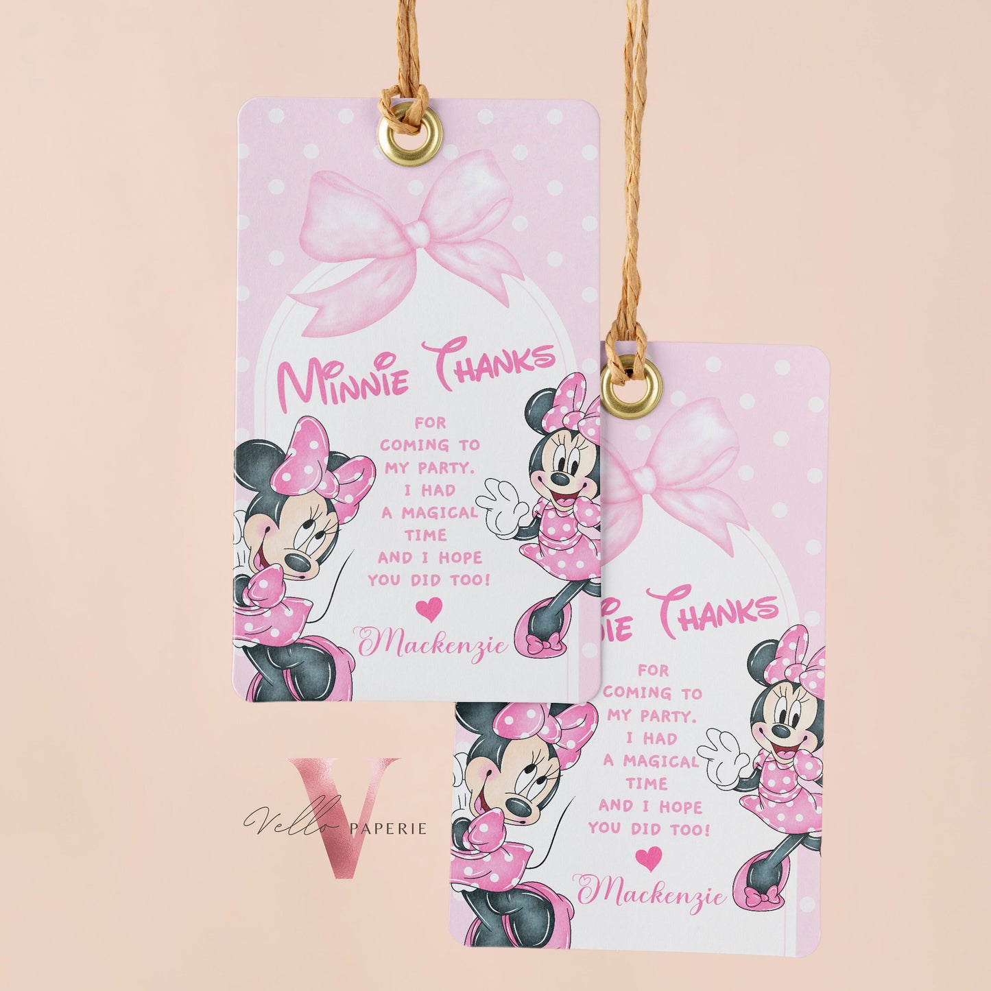Oh Twodles Minnie Birthday Invitation | Editable Printable Watercolor Minnie Birthday Party Invite | Pink Minnie Twodles Instant Download