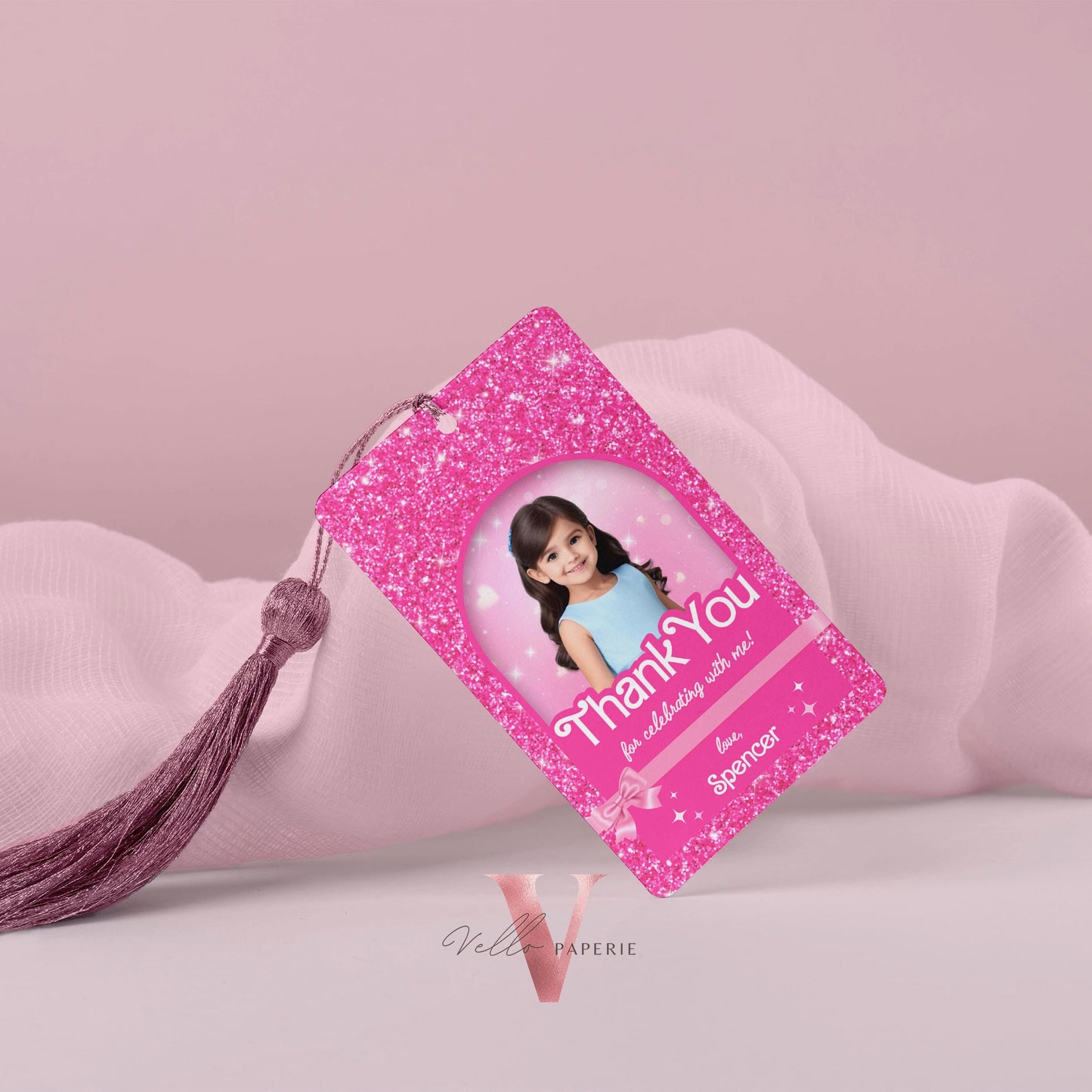 Selfie Pink Sparkle Fashion Doll Box Birthday Invitation, Editable Printable Photo Glam Pink Doll Party Invite Instant Template Download