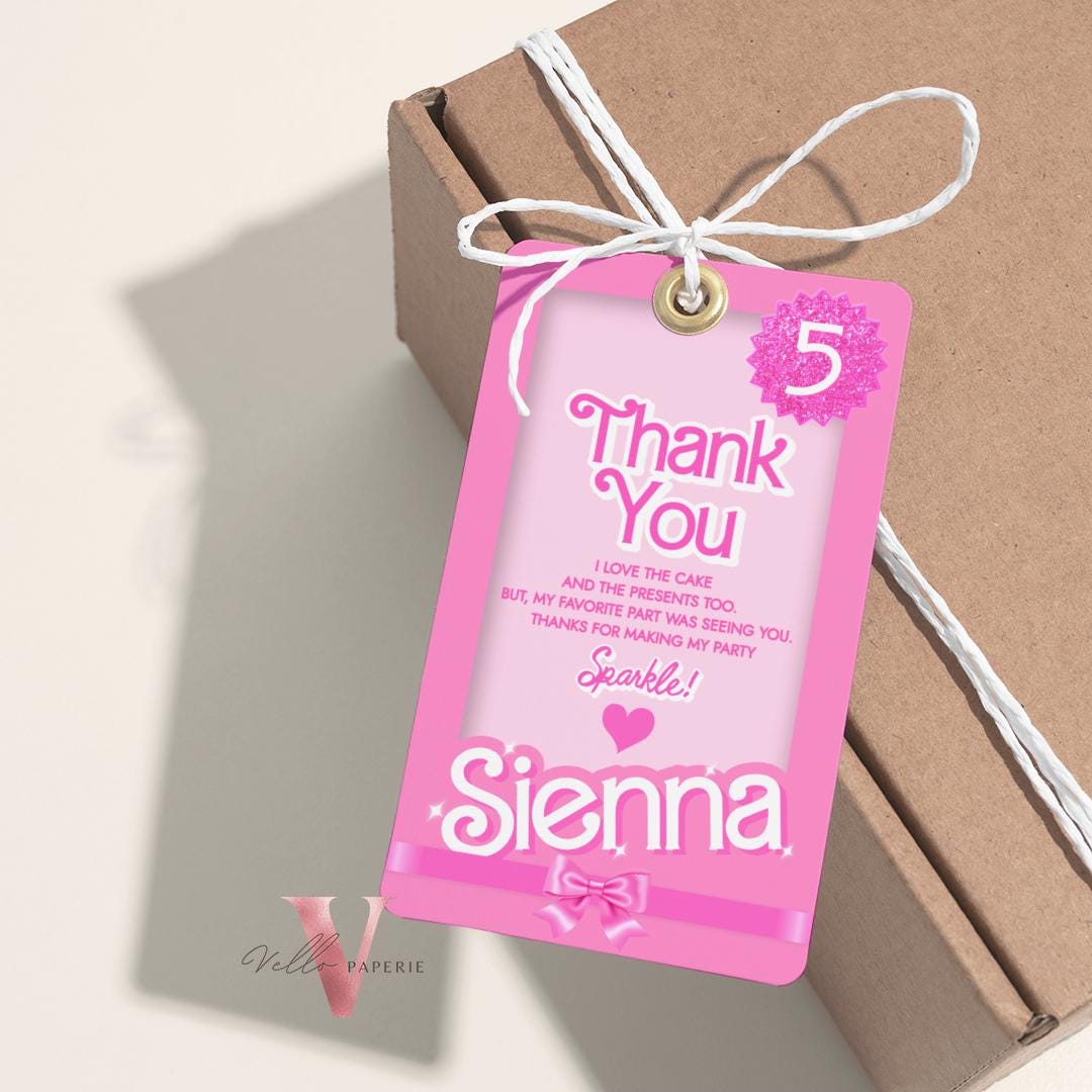 Cheers Pink Sparkle Fashion Doll Box Photo Birthday Invitation | Editable Printable Selfie Glam Pink Doll Barb Party Invite Instant Template