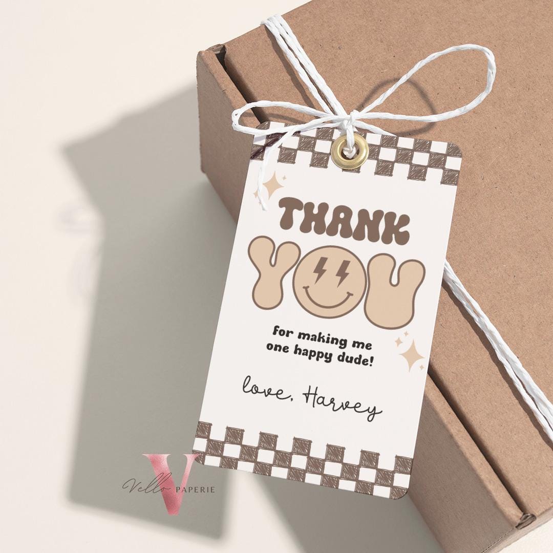 Nude Smile One Happy Dude Birthday Invitation | Editable Retro One Happy Dude First Birthday Party Invite | Emoji Face | Lighting Bolt Smile