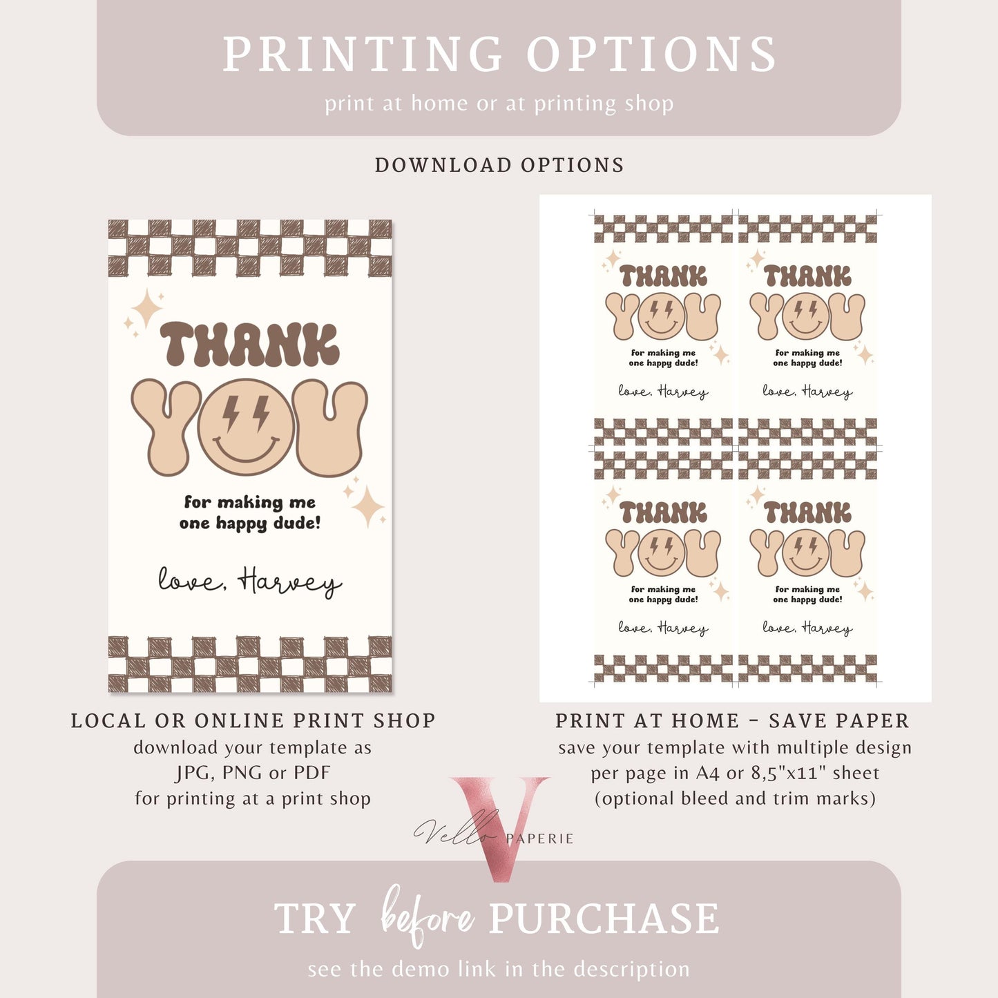 Nude Smile One Happy Dude Birthday Thankyou Card | Retro One Happy Dude First Birthday Party Favor Tag | Emoji Face Lighting Bolt Gift Tag