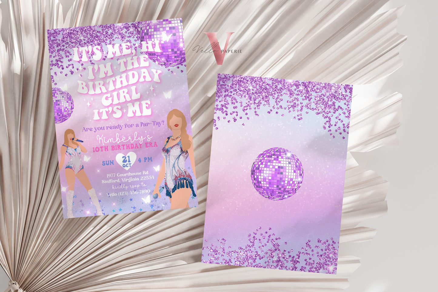 In My Birthday Era Birthday Invitation | Taylor Eras Music Birthday Invite | Swifti Custom Birthday Invite | Its Me Hi Bday Version Instant