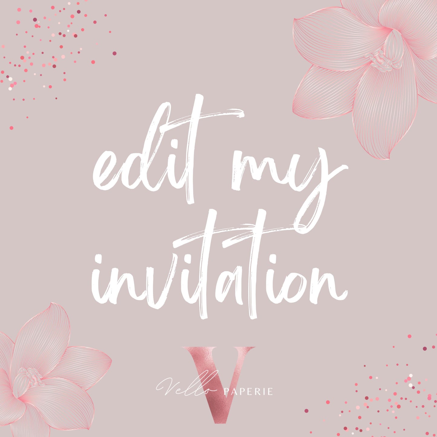 EDITING SERVICE - Edit the invitation / party favors (max 4-5 pages to be edited)